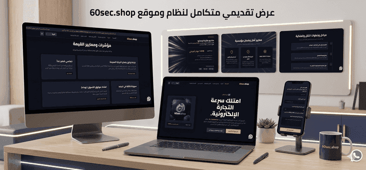 تصميم وبرمجة صفحة هبوط متعددة اللغات مع توجيه ذكي لموقع 60sec.shop